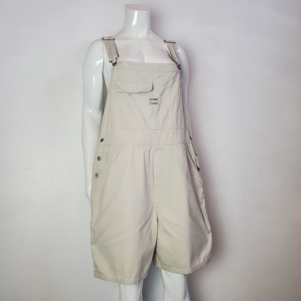 Vintage Y2K Old Navy Beige Overall Shorts